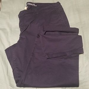 rolled crop khaki pants